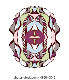 Colorful abstract design element.  Illustration 10 version