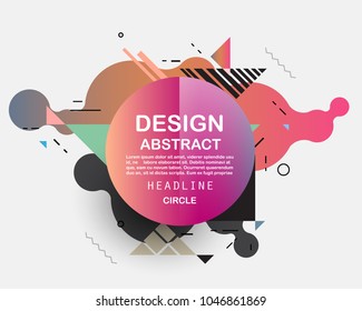 Colorful abstract design. Minimal geometric pattern gradients backgrounds. Eps10 vector.