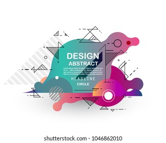 Colorful abstract design. Minimal geometric pattern gradients backgrounds. Eps10 vector.