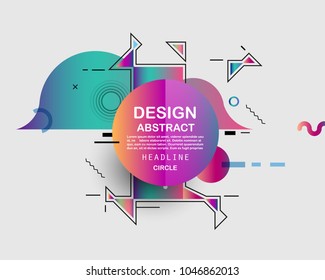 Colorful abstract design. Minimal geometric pattern gradients backgrounds. Eps10 vector.