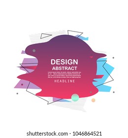 Colorful abstract design. Minimal geometric backgrounds. Vector pattern