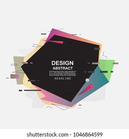 Colorful abstract design. Minimal geometric backgrounds. Vector pattern
