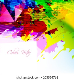 diseño abstracto colorido con espacio para el texto