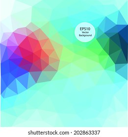 Colorful abstract design template