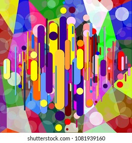 Colorful abstract design various background wallpaper illustration