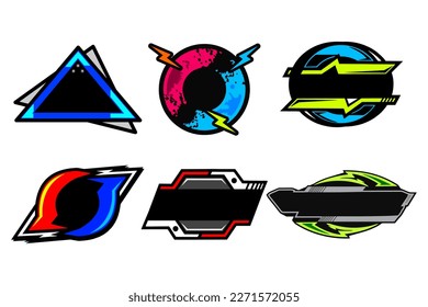 Farbige abstrakte Design-Vektorgrafik für T-Shirts, Kleidung, Hintergründe, Typografie, Plakate und mehr kann als Text hinzugefügt werden