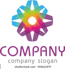 Colorful Abstract Design Vector Logo Design Template for company 