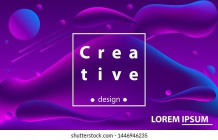 colorful abstract design,with fluid shape composition. Eps 10 Vector
