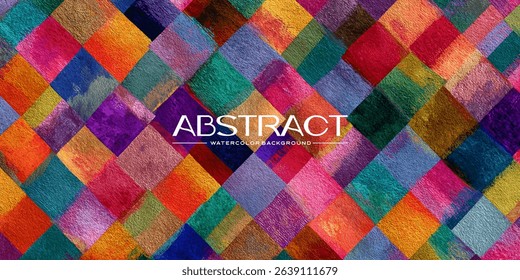 Colorful, abstract diamond-shaped pattern background.