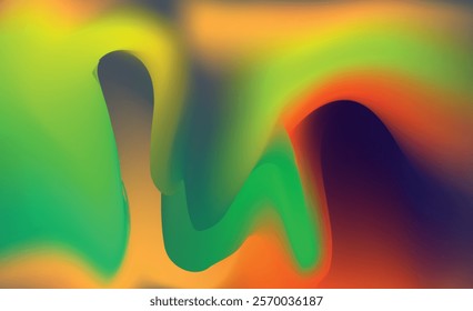 Colorful abstract digital background with smooth shapes on it