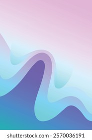 Colorful abstract digital background with smooth shapes on it