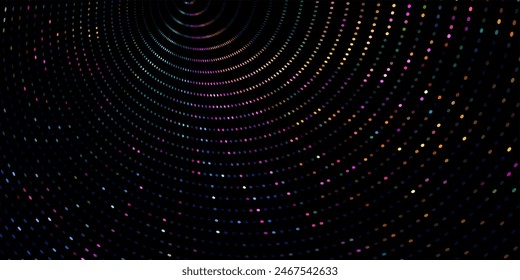 Colorful abstract digital lines and numbers