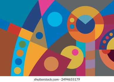 colorful abstract doodle background for decoration
