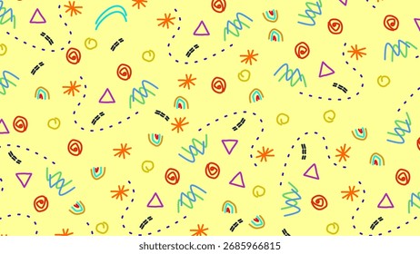 Fondo abstracto colorido del garabato, textura, patrón