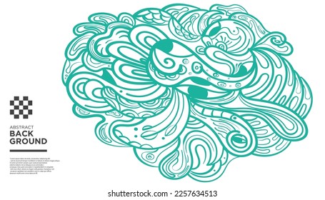 Vector colorido de fondo de doodle abstracto