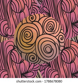 colorful abstract doodle. hand drawn art. vector