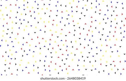 Colorful abstract doodle shape seamless vector pattern. Creative minimalist style art background, trendy design with basic shapes. Modern color backdrop