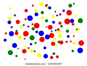 Colorful abstract dot background. Circle art round backdrop