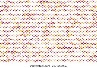 Colorful abstract dot background. Seamless texture with transparent multi-colored dots. Large and small colored circles pattern. Vector festive pattern for wrapping paper. 