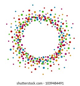 Colorful abstract dot background with space for text