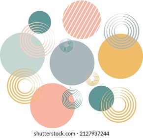 Fondo colorido abstracto del punto.  Ilustración vectorial. Arte circular. Textura de color. Decoración para la tarjeta, pancarta, afiche, tela.