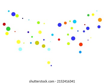 Colorful abstract dot background. Vector illustration for bright design.  Vector illustration. Typographic design.