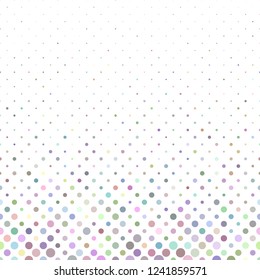 Colorful abstract dot pattern - vector winter background graphic with dots