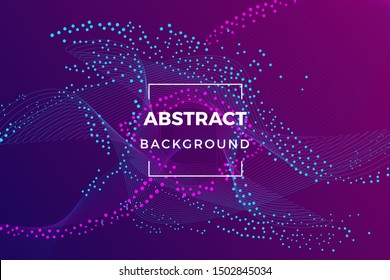 Colorful Abstract Dotted Particles Background