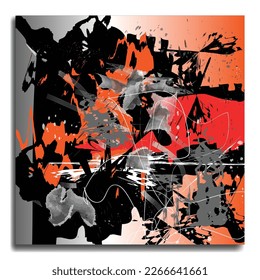 Colorful abstract drawing illustration design