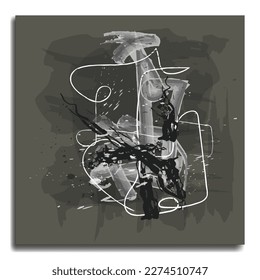 Colorful abstract drawing illustration design