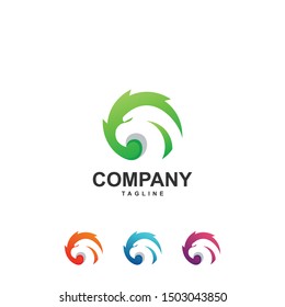 Colorful Abstract Eagle Logo Premium
