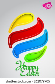 Colorful abstract easter egg