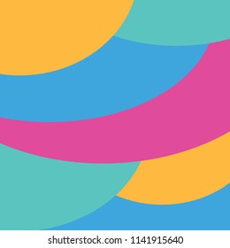 colorful abstract elliptical background- vector illustration