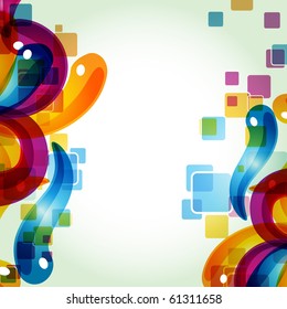 colorful abstract eps10 stylish background with space for your text