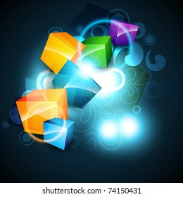 diseño de vector de eps10 coloridos abstractos