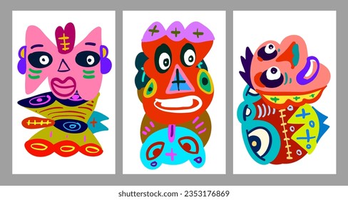 Colorful abstract ethnic pattern illustration for summer holiday banner and poster