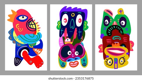 Colorful abstract ethnic pattern illustration for summer holiday banner and poster
