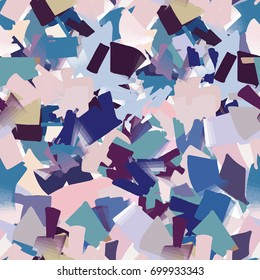 Colorful abstract expressionism seamless pattern. Vector illustration