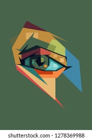 Colorful Abstract Eye