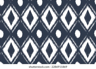 Colorful Abstract fabric ikat ethnic element seamless pattern design for print,bedsheets,background or wallpaper. Vector illustration