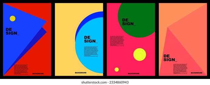 colorful abstract flat background for banner, poster, template, brochure, design, website, product, etc