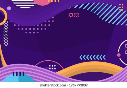 colorful abstract flat background vector illustration