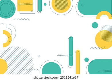 Colorful abstract flat geometric background