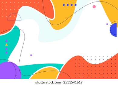 Colorful abstract flat geometric background