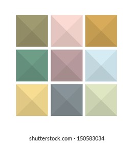 Colorful abstract flat icon backgrounds