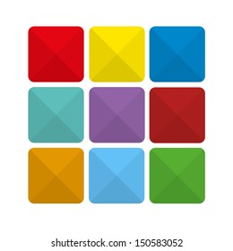 Colorful abstract flat icon backgrounds