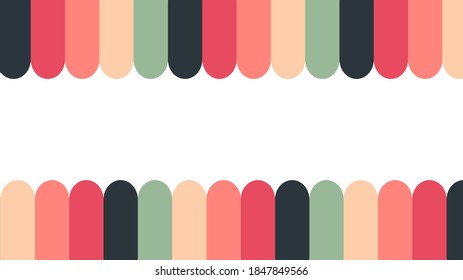Colorful abstract flat template frame design with empty white copy space. Blank banner space with pastel colors frame for advertisement, commercial, presentation on mock up design