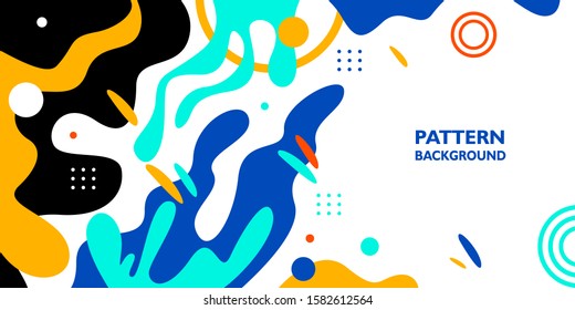 Colorful abstract floral background banner template. Wallpaper color for web, landing page, print material,
and event frame. Vector illustration.