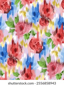 colorful abstract floral background. floral pattern textile design