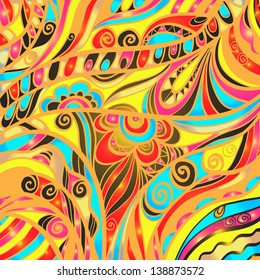 Colorful abstract floral background - vector